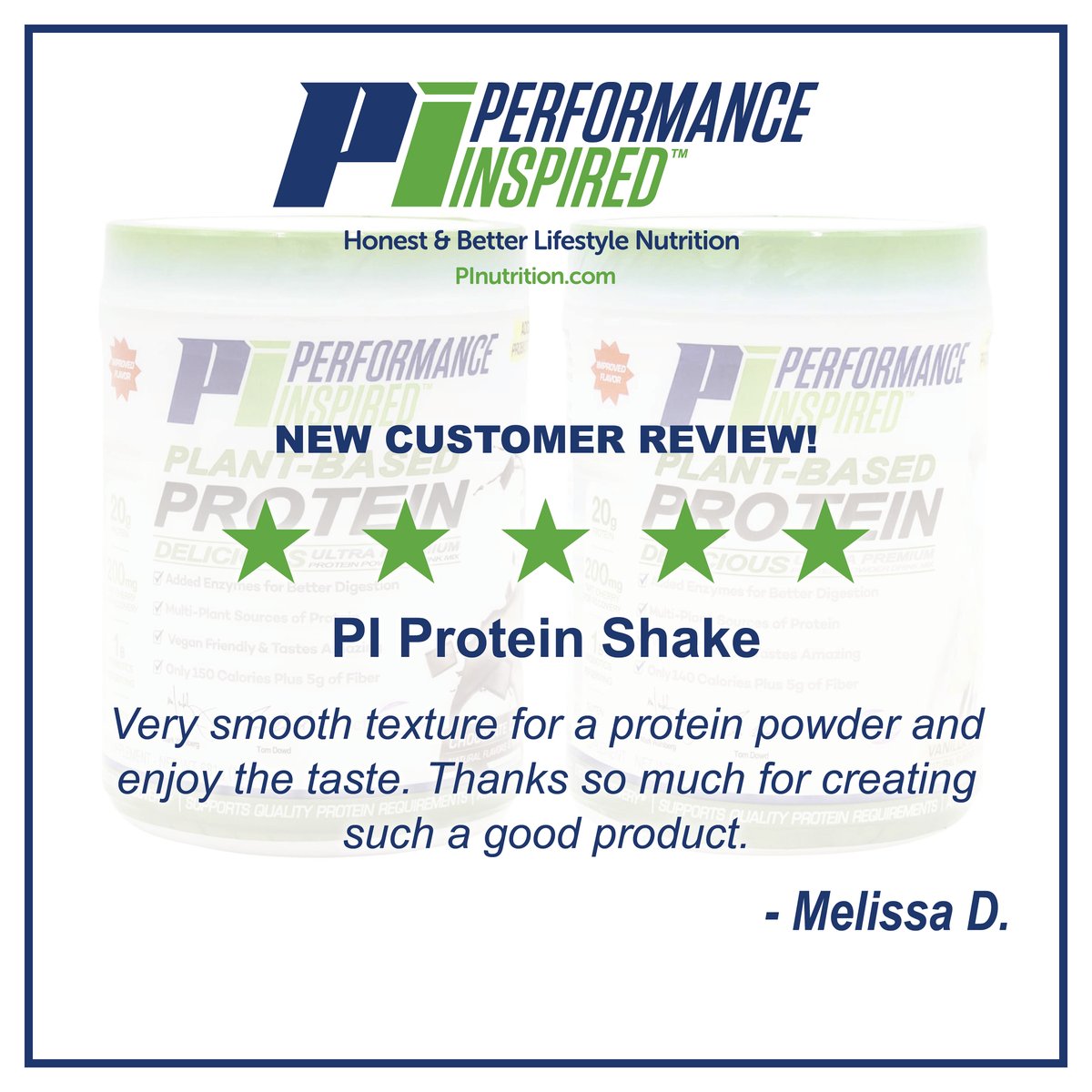 PerformInspired's tweet photo. We always love hearing your stories! π Nothing fires us up more than seeing real results βΌοΈ and hearing honest feedback π― from those powering their journey with Performance Inspired Nutrition. πͺπ₯
#PerformanceInspired #Review #RealResults #Fitness #Protein https://t.co/sSEu6BS8eF