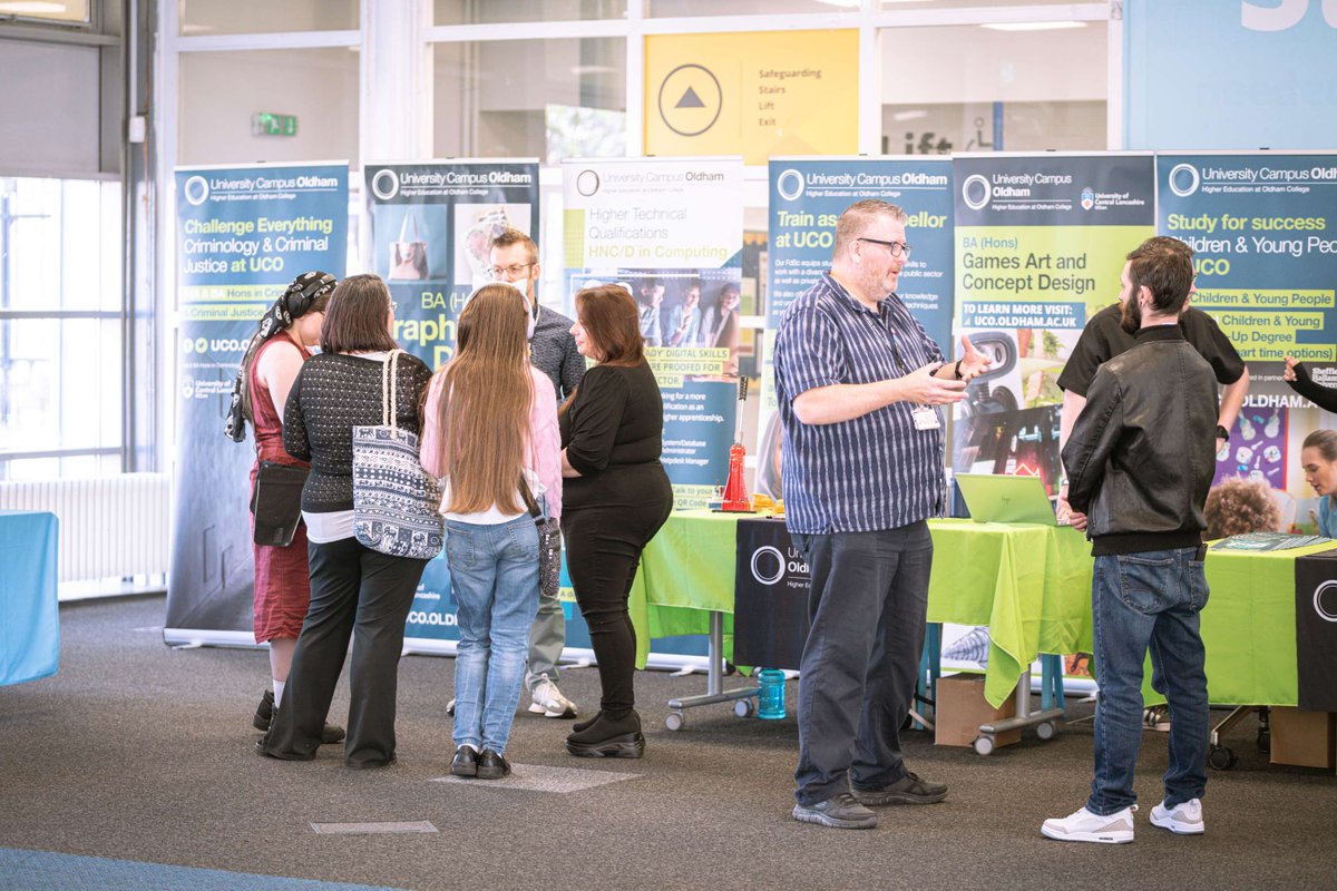 University Campus Oldham (@uc_oldham) on Twitter photo Join us at our Open Day at <a href="/OldhamCollege/">Oldham College</a> Saturday 21st June!
Discover the degrees and higher-level qualifications on offer at UCO and get the support you need to take your next step.
Register now: ow.ly/Bngj50WaJnI Join us at our Open Day at <a href="/OldhamCollege/">Oldham College</a> Saturday 21st June!
Discover the degrees and higher-level qualifications on offer at UCO and get the support you need to take your next step.
Register now: ow.ly/Bngj50WaJnI