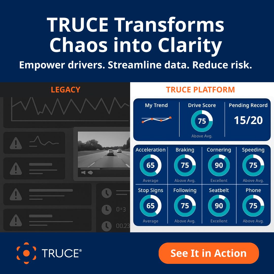 🚛 Fleet data overload? TRUCE flips the script.

Legacy tools overwhelm.
TRUCE helps drivers prevent incidents.

✅ Real-time coaching
✅ Fewer alerts
✅ Driver-first app
📱 Mobile. Video. Smarter alerts.

👉 Proactive > Reactive
🔗 trucesoftware.com/road