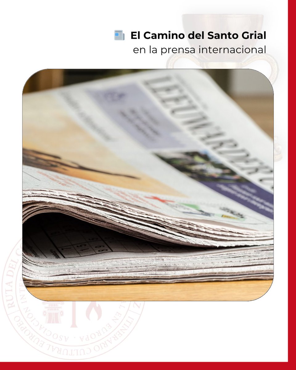 🌍 ¡El mundo habla del Camino del Santo Grial! 🗞️ Más de 300 medios lo han compartido. #CaminoDelSantoGrial #Cultura #Prensa #Europa