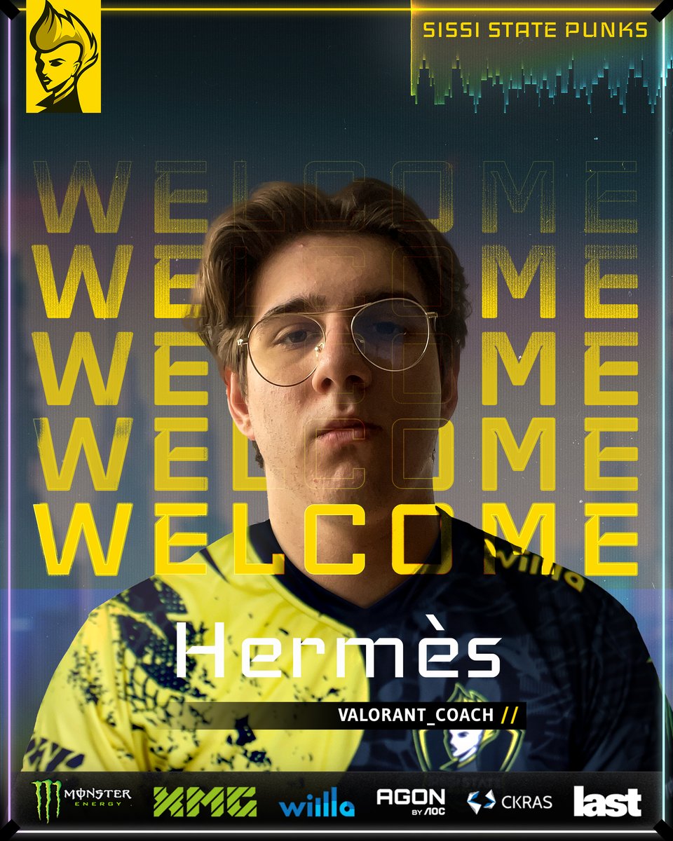 Please give a warm welcome to our new VALORANT Head Coach, <a href="/HermesVLR/">Hermès ⚚</a>! 💛
He takes over the Head Coach position of <a href="/Draken_Val/">SSP DraKen</a>, who moves to the Assistant Coach role!

#SSPisPUNKROCK