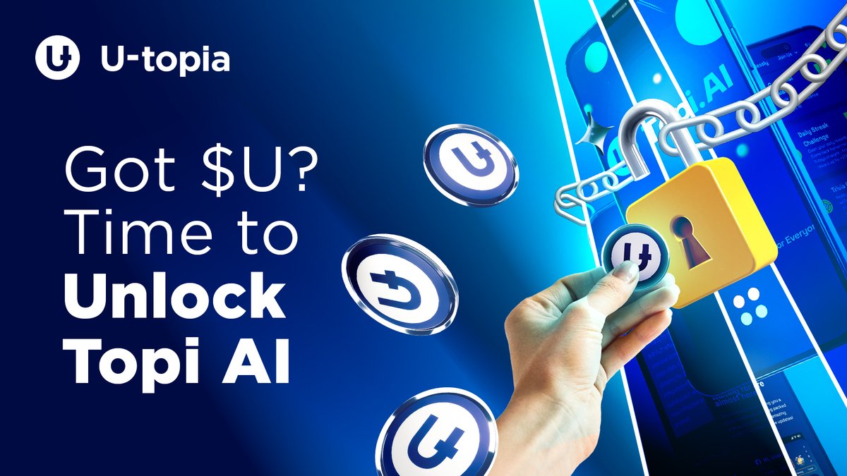 Holding $U is one thing. Using it to unlock Topi AI's features? 🔓

That’s the next level! ⚡