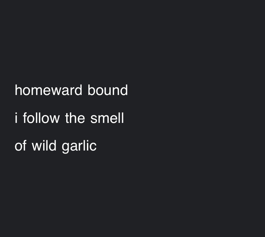 My sincere thanks to editor Gilles Fabre for selecting my little ku in Seashores Issue 14.Due to the Canada Post strike am yet to receive my copy but very thrilled to be featured. Wild garlic is a very popular item in many elite restaurants during a particular season when they