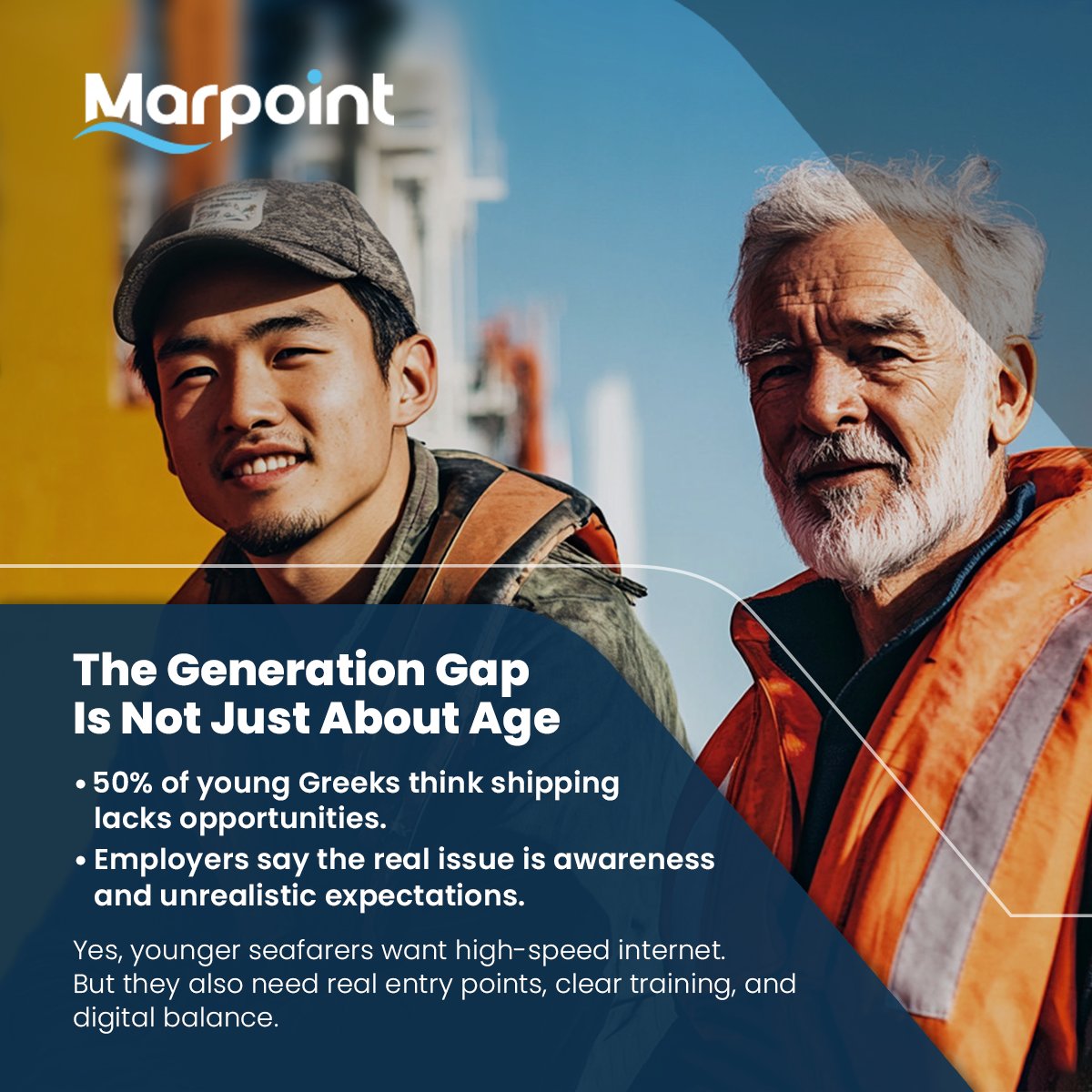safety4sea's tweet photo. Young talent sees no path into shipping.
The industry sees no pipeline.

It’s time to fix that—with real training, digital tools, and open doors https://t.co/7g6VJZWD5p 

🔎 More on: https://t.co/jICWkujPnM

#MaritimeCareers #DigitalSkills #NextGenShipping #CrewTraining #MarPoi https://t.co/p9Mdy6KOXH