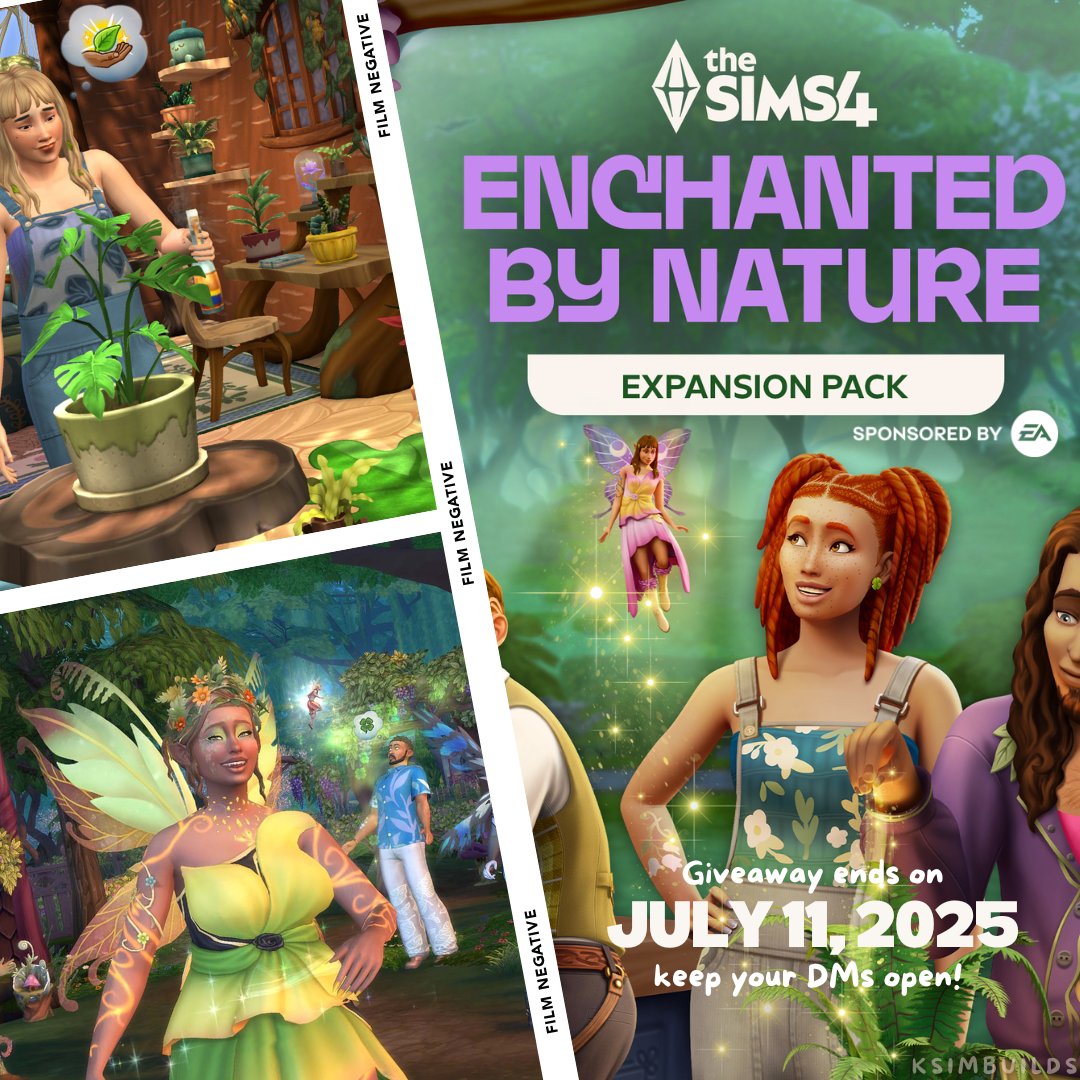 🚨 Giveaway Time! 🚨

Thanks to the #EACreatorNetwork I am giving away PC code (EA app) for #EnchantedByNature EP!

To Enter:
🧚Follow me
🌿Like and Repost

Ends on JULY 11, 2025
#TheSims4 #EAPartner