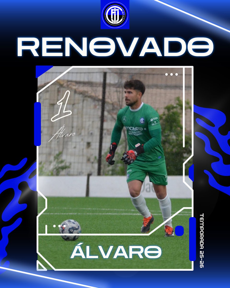 🔵⚫ 𝑹𝑬𝑵𝑶𝑽𝑨𝑪𝑰𝑶𝑵𝑬𝑺 𝑻𝑬𝑴𝑷𝑶𝑹𝑨𝑫𝑨 𝟐𝟎𝟐𝟓/𝟐𝟎𝟐𝟔

• ÁLVARO 》Portero 

La seguridad bajo palos está garantizada, Álvaro Ortega continuará defendiendo nuestra camiseta una temporada más 💙🖤