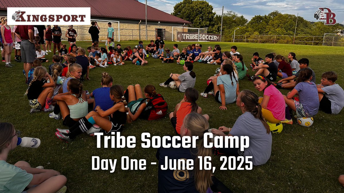 DobynsBennett Soccer (@tribefutbol) on Twitter photo Day one of camp is successful! Ton of campers blessed us with their presence and allowed us to share our love of the game. #TribeSoccerCamp #RollTribe @kcs__athletics <a href="/kcs__district/">Kingsport City Schools</a> <a href="/KCS_WCSKradio/">90.3 WCSK Radio</a> @kcs_Robinson <a href="/JSMS_Athletics/">Sevier Athletics</a> Day one of camp is successful! Ton of campers blessed us with their presence and allowed us to share our love of the game. #TribeSoccerCamp #RollTribe @kcs__athletics <a href="/kcs__district/">Kingsport City Schools</a> <a href="/KCS_WCSKradio/">90.3 WCSK Radio</a> @kcs_Robinson <a href="/JSMS_Athletics/">Sevier Athletics</a>