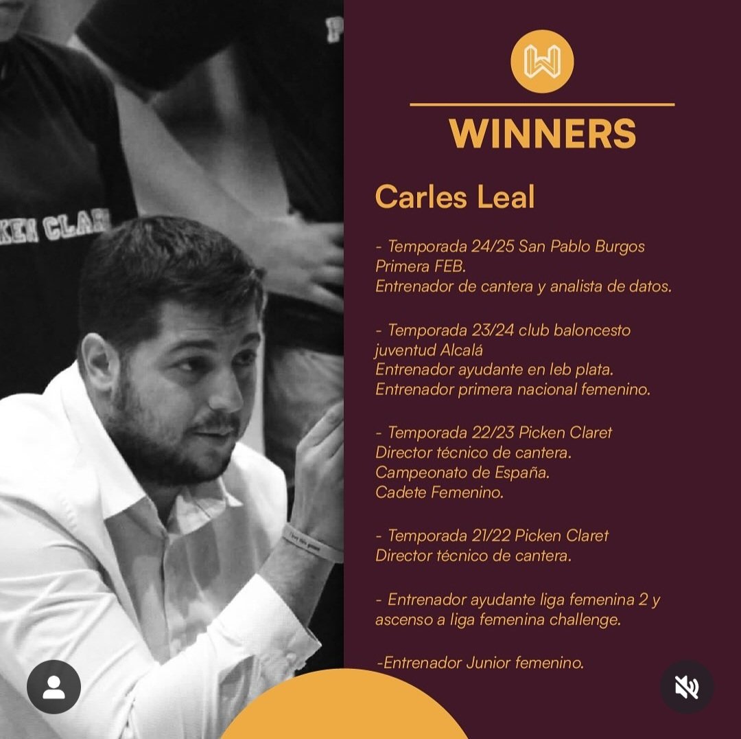 I am Winners (@i_am_winners) on Twitter photo <a href="/carlosleals7/">Carles leal</a> será el Director Técnico del XIII Campus Baloncesto Femenino Alto Rendimiento Winners U14 - U15.
Winners: transformando las ideas en acciones y emociones !!! <a href="/carlosleals7/">Carles leal</a> será el Director Técnico del XIII Campus Baloncesto Femenino Alto Rendimiento Winners U14 - U15.
Winners: transformando las ideas en acciones y emociones !!!