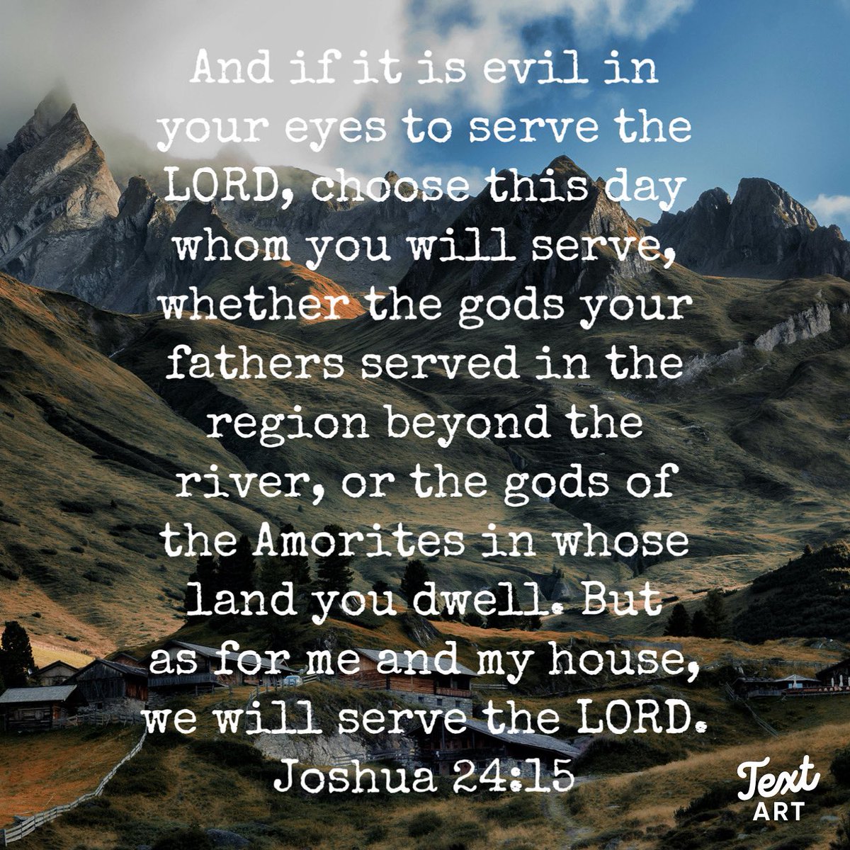 Joshua’s challenge to the children of Israel