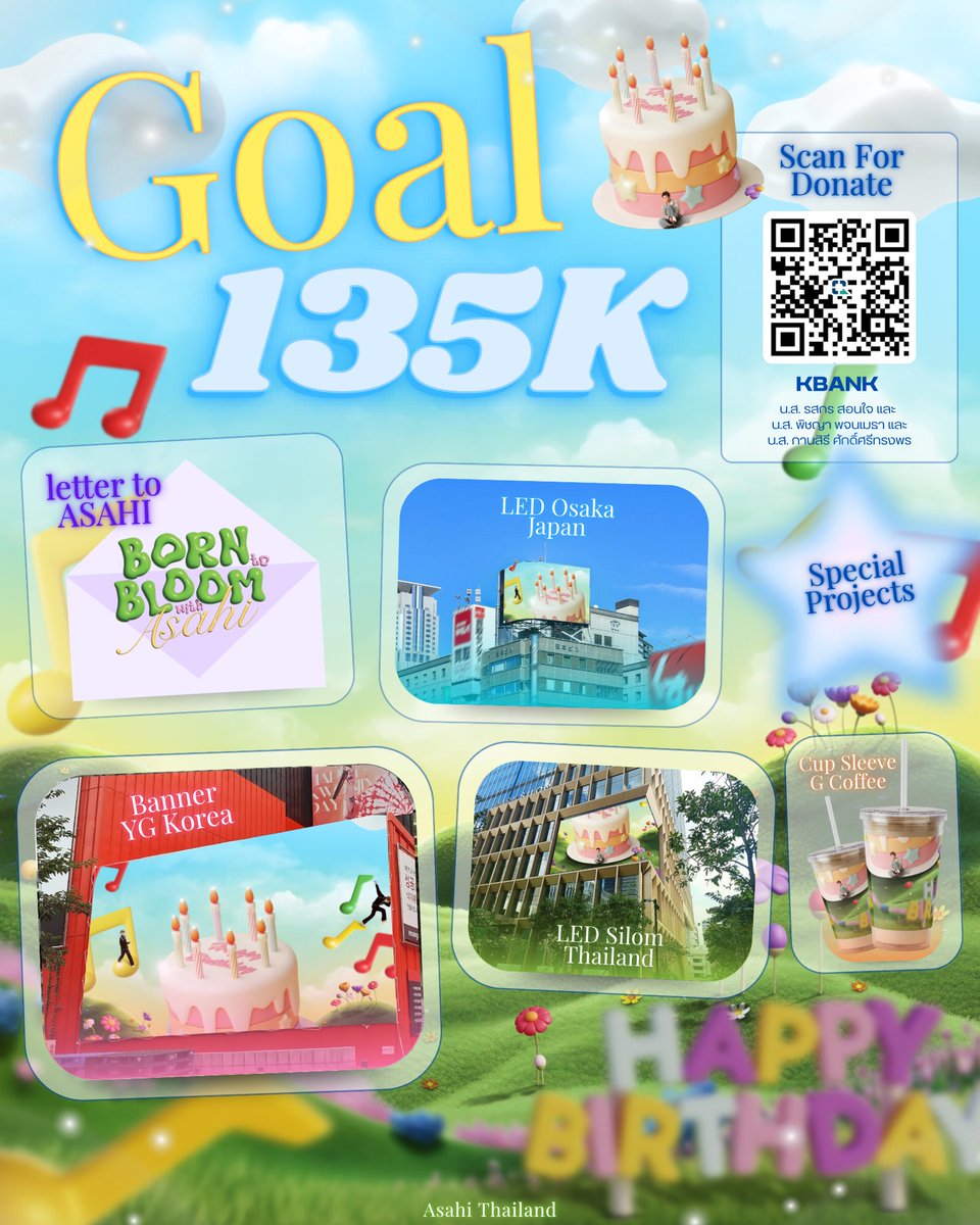 [🤖🎂] 2025 ASAHI BIRTHDAY PROJECT เปิดโดเนทแล้ว ! 🩷💚🩵

🆕 GOAL - 135,000 ⭐️⭐️⭐️

★ ระยะเวลาเปิดโดเนท ★
วันนี้ - 1 สิงหาคม 2568 (เวลา 00:00 น.)

🩵รายละเอียดการโดเนท 
🔗 shorturl.asia/hVL0y
🩷บัญชีค่าใช้จ่าย 
🔗 shorturl.asia/1pG6e

⛳️ติดตามอัพเดทโปรเจกต์ได้ที่
