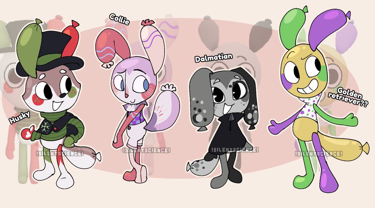 Looey's Skins if they're different toons + Dog breeds specifically 

Tags
#dandysworld #dandysworldroblox #dandysworldfanart #dandysworldlooey