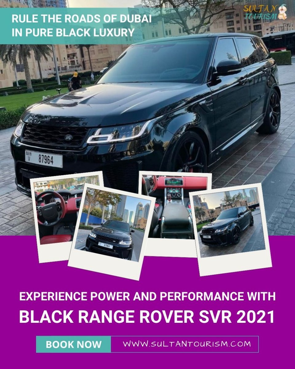 SultanTourism_'s tweet photo. Rule the roads of Dubai in pure black luxury. 🖤🚘
The Range Rover SVR 2021 delivers unmatched power and presence—perfect for the city or the desert.
📍 Book now: https://t.co/Z5CyaJhzNN

#RangeRoverSVR #LuxuryCarDubai #DubaiCarRental #SultanTourism
#BlackRangeRover #DriveDubai https://t.co/res77DDuZ1