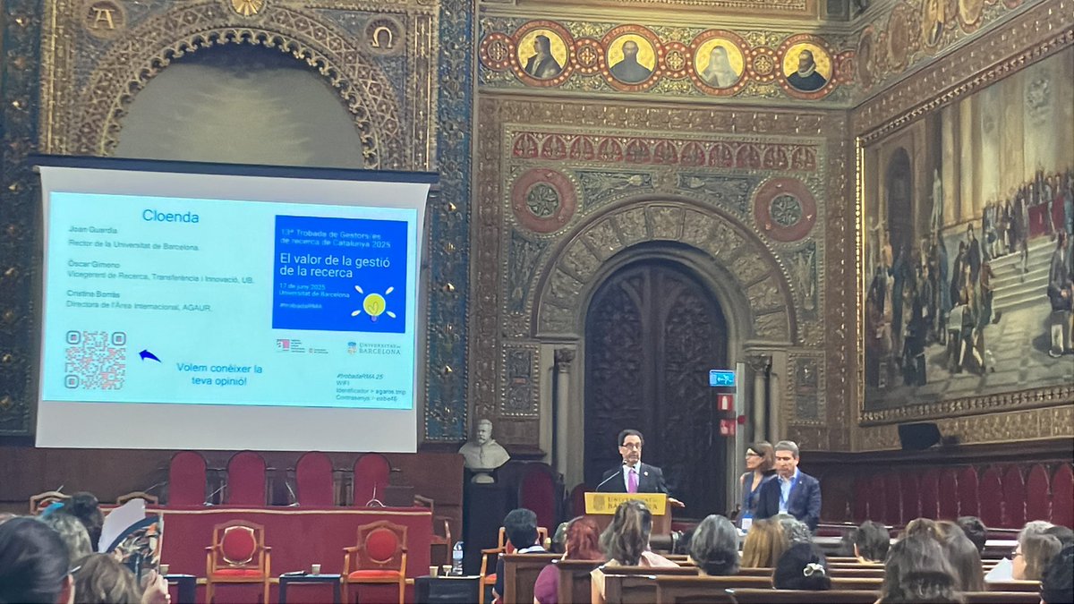 EuraxessCat's tweet photo. Thank you @UniBarcelona for hosting us.
+450 #researchmanagers and so many experiences today!
#AGAUR
#trobadaRMA2025
#researchmanagement
#RM
@UniBarcelona
@recercauniscat
@FonsUECat
@iCERCA
@ACUPcatalunya
@EARMAorg
@RMROADMAP https://t.co/LcvHPqsyJE