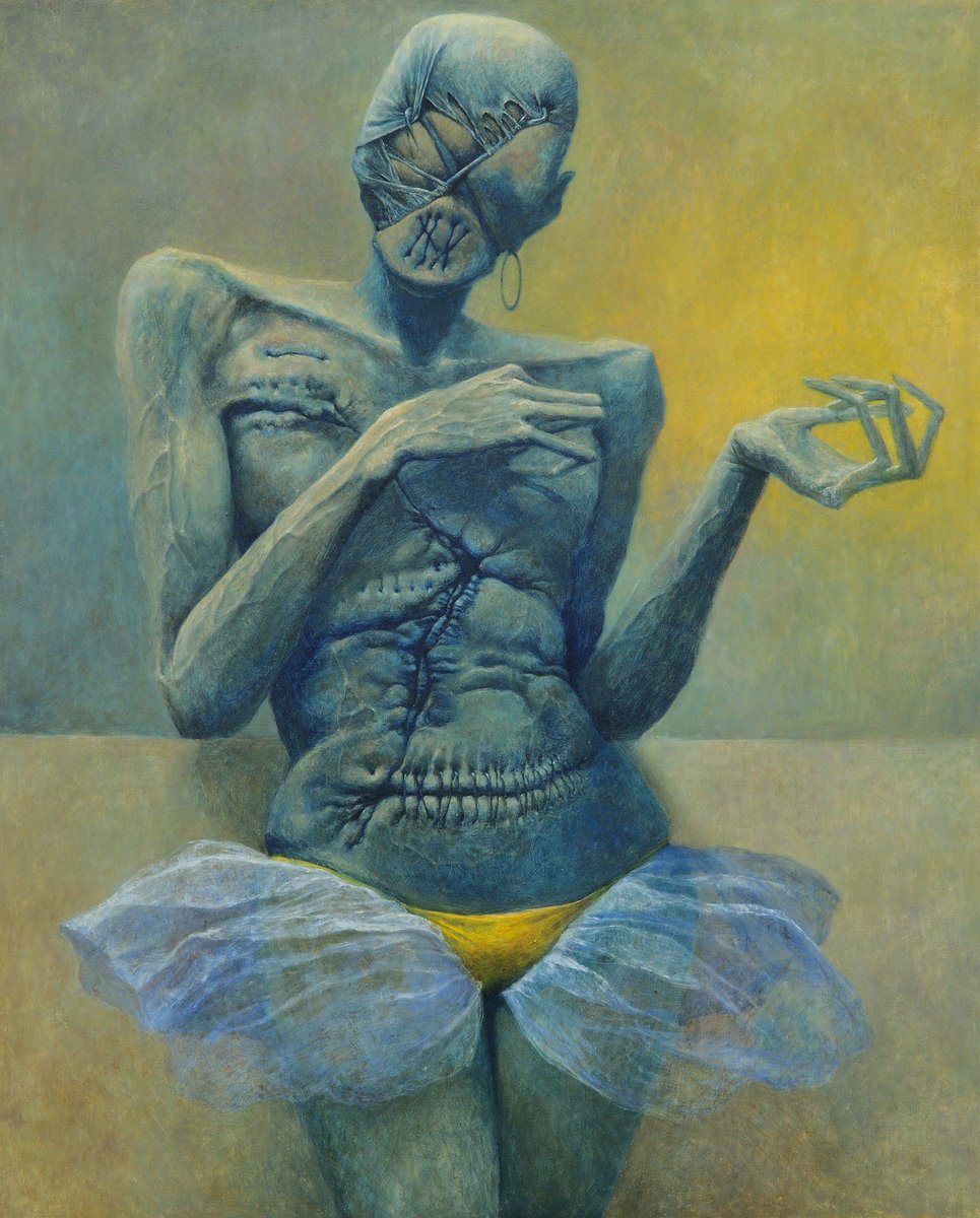 ArtofBeksinski's tweet image. 1969 #painting #Beksinski #PolishMastersofArt