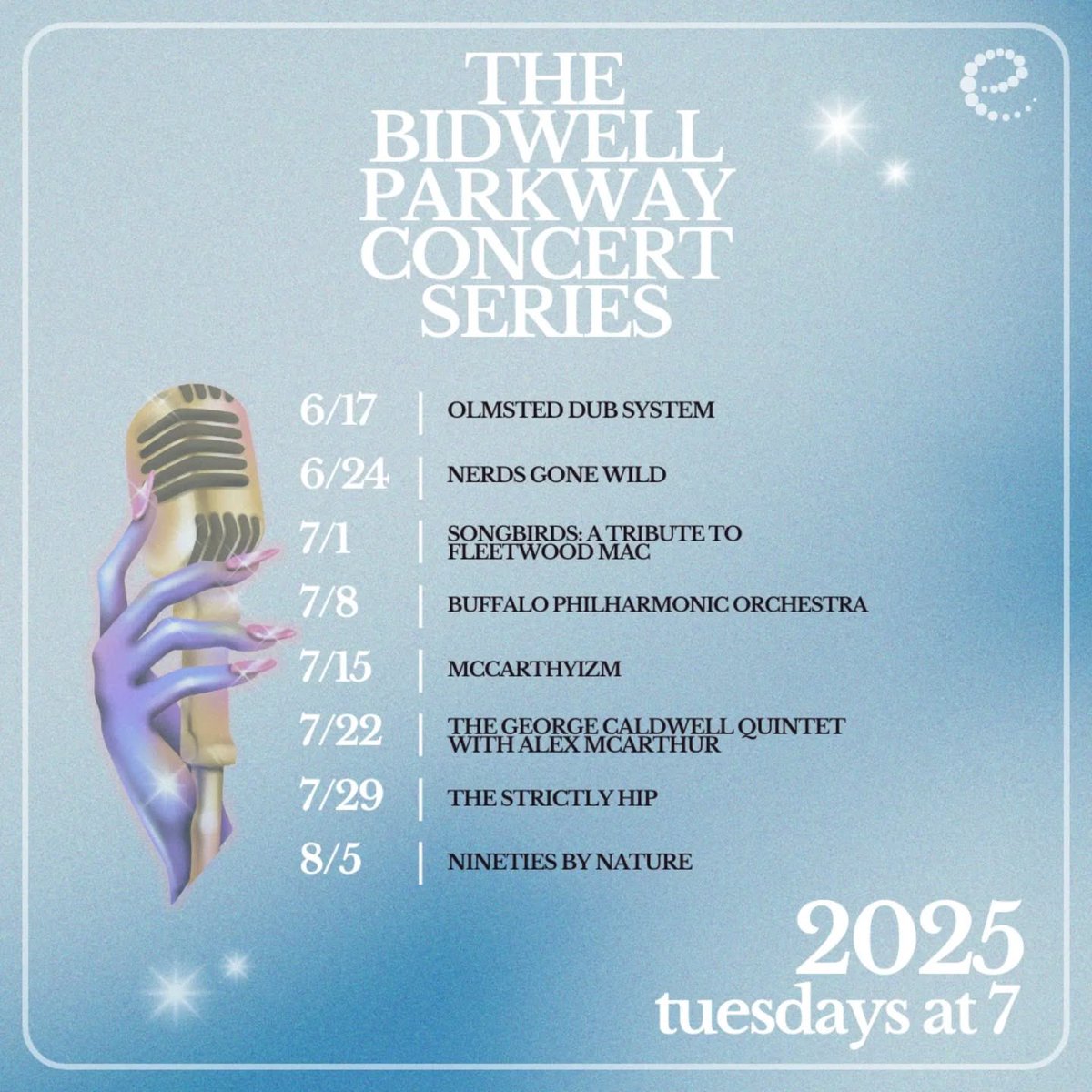 The Jam Junction (@thejamjunction) on Twitter photo Buffalo, NY local music fans - the Bidwell Park concert series kicks off tonight!
Check out the weekly lineup 👇
<a href="/ElmwoodVillage/">Elmwood Village</a> Buffalo, NY local music fans - the Bidwell Park concert series kicks off tonight!
Check out the weekly lineup 👇
<a href="/ElmwoodVillage/">Elmwood Village</a>