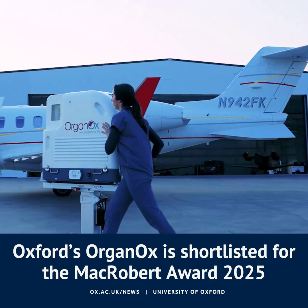 University of Oxford (@uniofoxford) on Twitter photo Congratulations to <a href="/organ_ox/">OrganOx</a> 👏
Spun out of Oxford in 2008, OrganOx developed tech that keeps donor livers and kidneys alive outside the body for several days.
Find out more ⬇️ Congratulations to <a href="/organ_ox/">OrganOx</a> 👏
Spun out of Oxford in 2008, OrganOx developed tech that keeps donor livers and kidneys alive outside the body for several days.
Find out more ⬇️