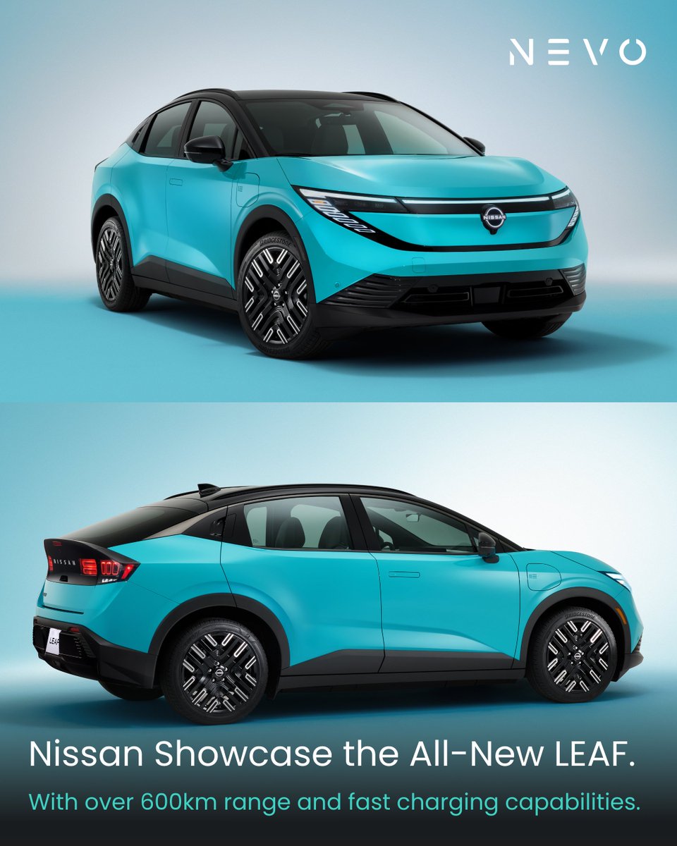 Nevo (@nevoireland) on Twitter photo Nissan has unveiled details of the freshly updated third-generation LEAF. Now Boasting a range of up to 604km, with fast charging providing up to 417km in just 30 minutes.
Explore the current Nissan EV lineup on Nevo today: nevo.ie/vehicles/nissan
#nissanleaf <a href="/NissanIreland/">Nissan Ireland</a> Nissan has unveiled details of the freshly updated third-generation LEAF. Now Boasting a range of up to 604km, with fast charging providing up to 417km in just 30 minutes.
Explore the current Nissan EV lineup on Nevo today: nevo.ie/vehicles/nissan
#nissanleaf <a href="/NissanIreland/">Nissan Ireland</a>