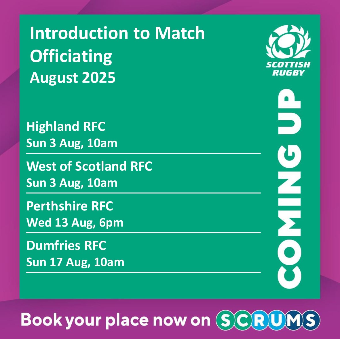 Scottish Rugby Game Development tweet media