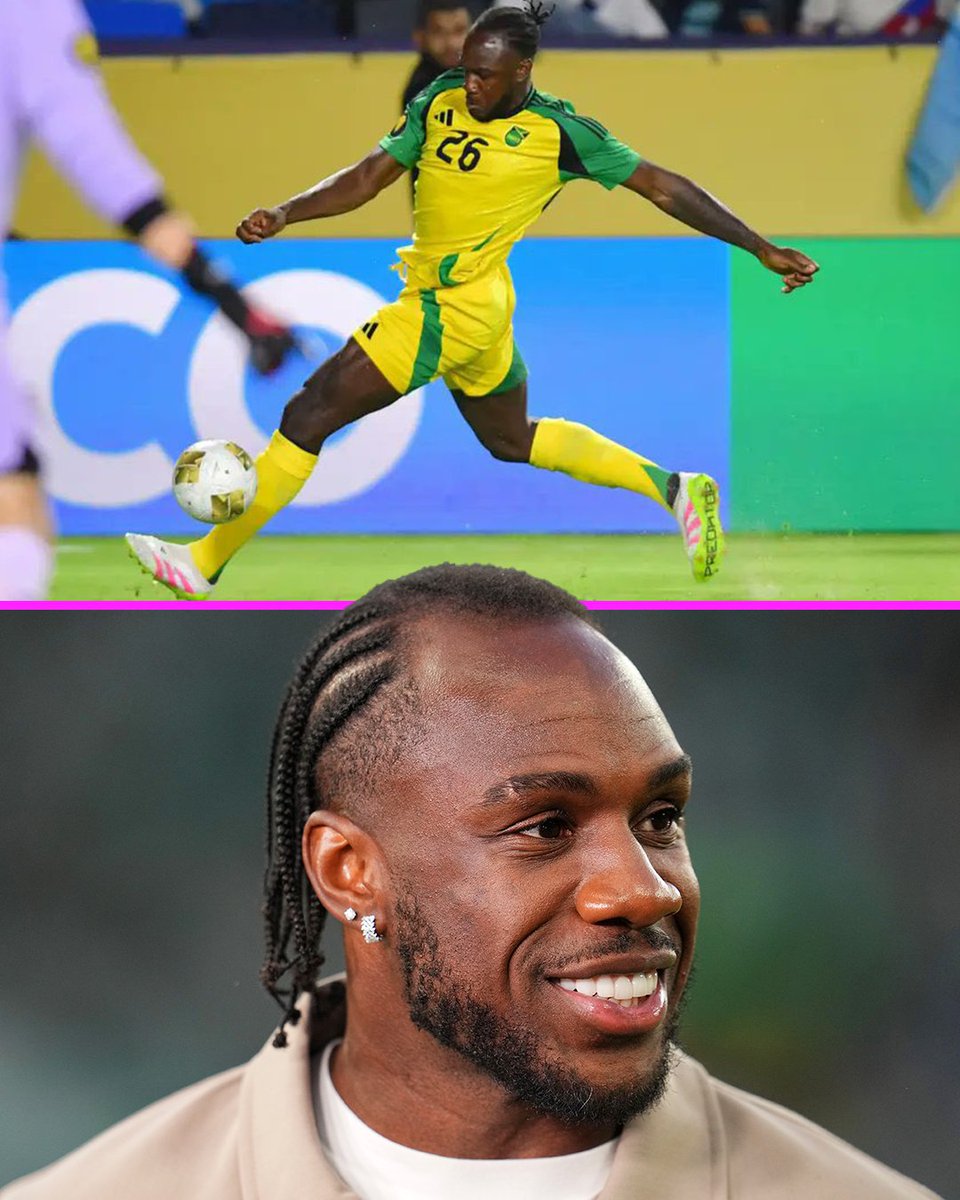 Michail Antonio featured for Jamaica on Monday in his first match back since a car accident in December 2024 🇯🇲❤