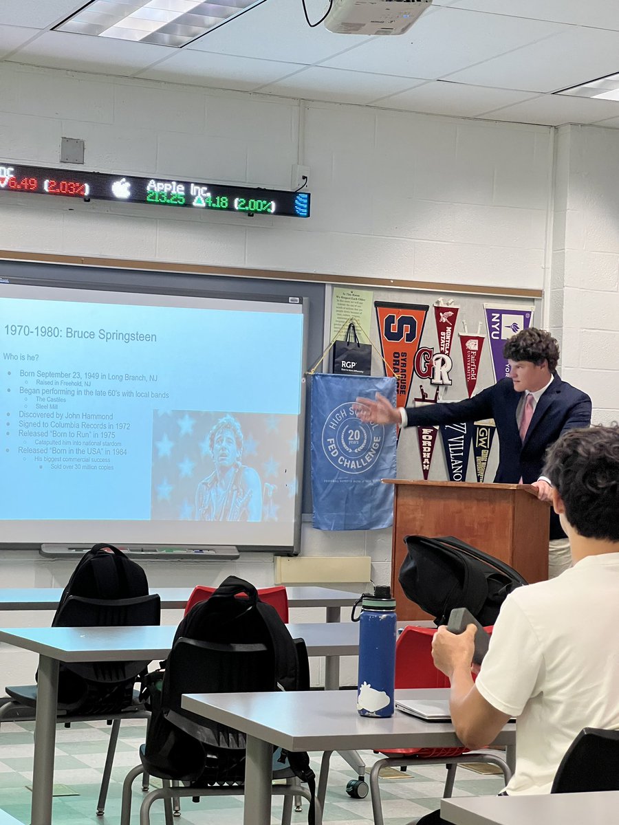 Seniors were dressed to impress as they presented in Mrs. Hida’s Sports and Entertainment Marketing class all about the decades! 👔🏀🎤🏈🎸

#rockgrnj #grhs #sportsentertainmentmarketing