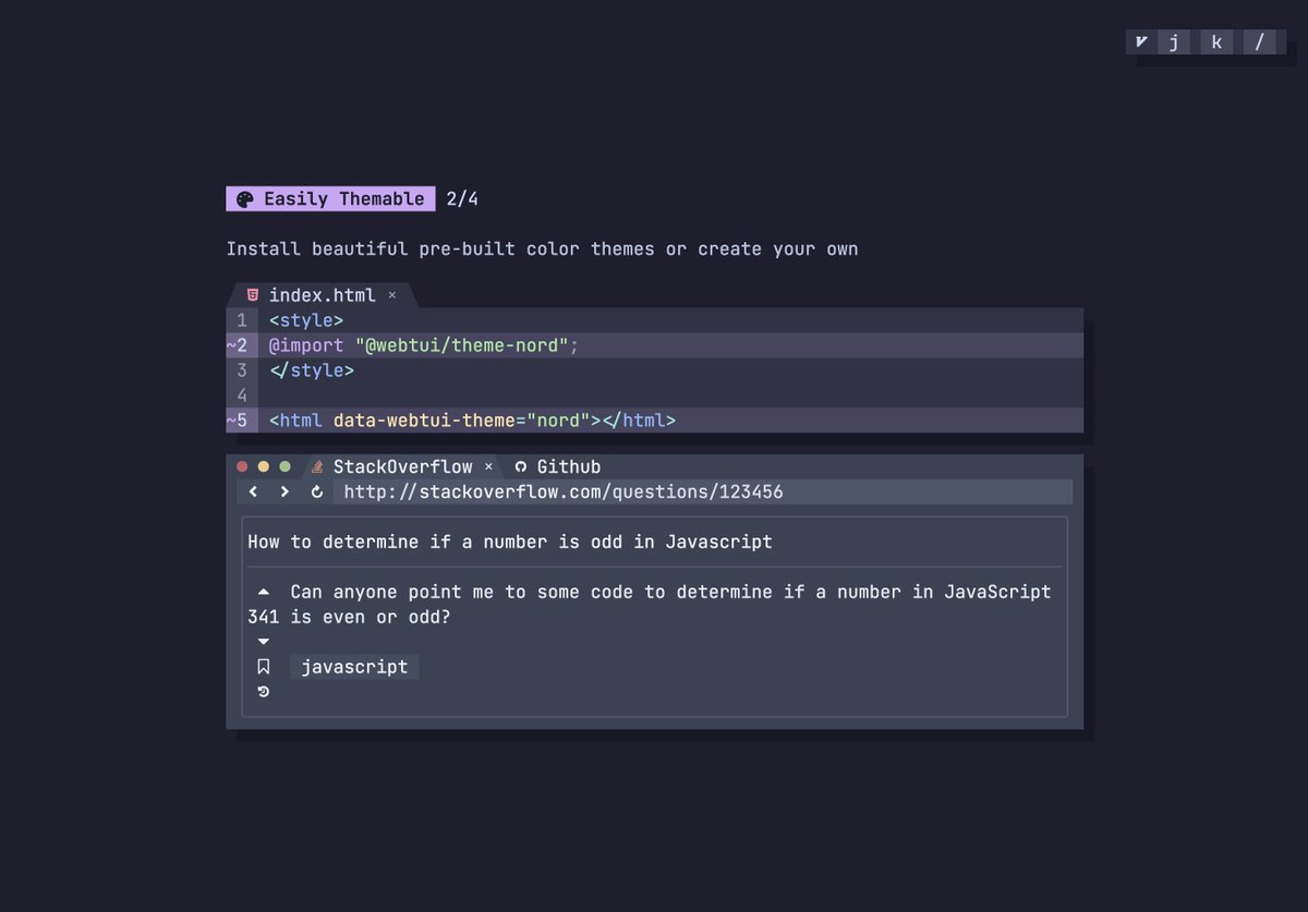 IroncladDev's tweet image. Announcing @webtui v0.1.2

- Landing page redesign
- Small tweaks and improvements to components and documentation
- 4 PRs and 5 issues closed

webtui.ironclad.sh