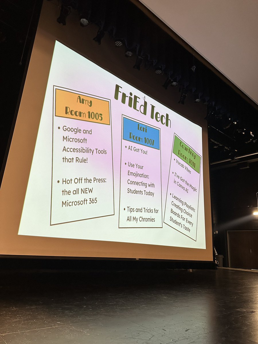 techamys's tweet photo. .@friedtech is ready to kick-off the #GISDiCon with a fun game of EdTech Squares this morning and then leading some fun sessions throughout the day! #friedfan @DigitalGISD @gisdnews #google #microsoft #edtech https://t.co/wm9sVai1x8
