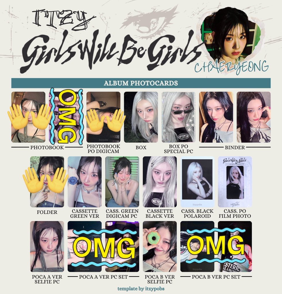 Vante_purple_'s tweet photo. ITZY Girls Will Be Girls GWBGトレカ タワレコ特典withmuu特典 トレカ交換

譲 イェジ リア リュジン チェリョン ユナ

求 ユナ >>> チェリョン 

👑はPOCA Bとの交換優先、他検討。

📮郵送希望。お気軽にお声掛けください
レート考慮お願いします https://t.co/5TzEnaDi0X