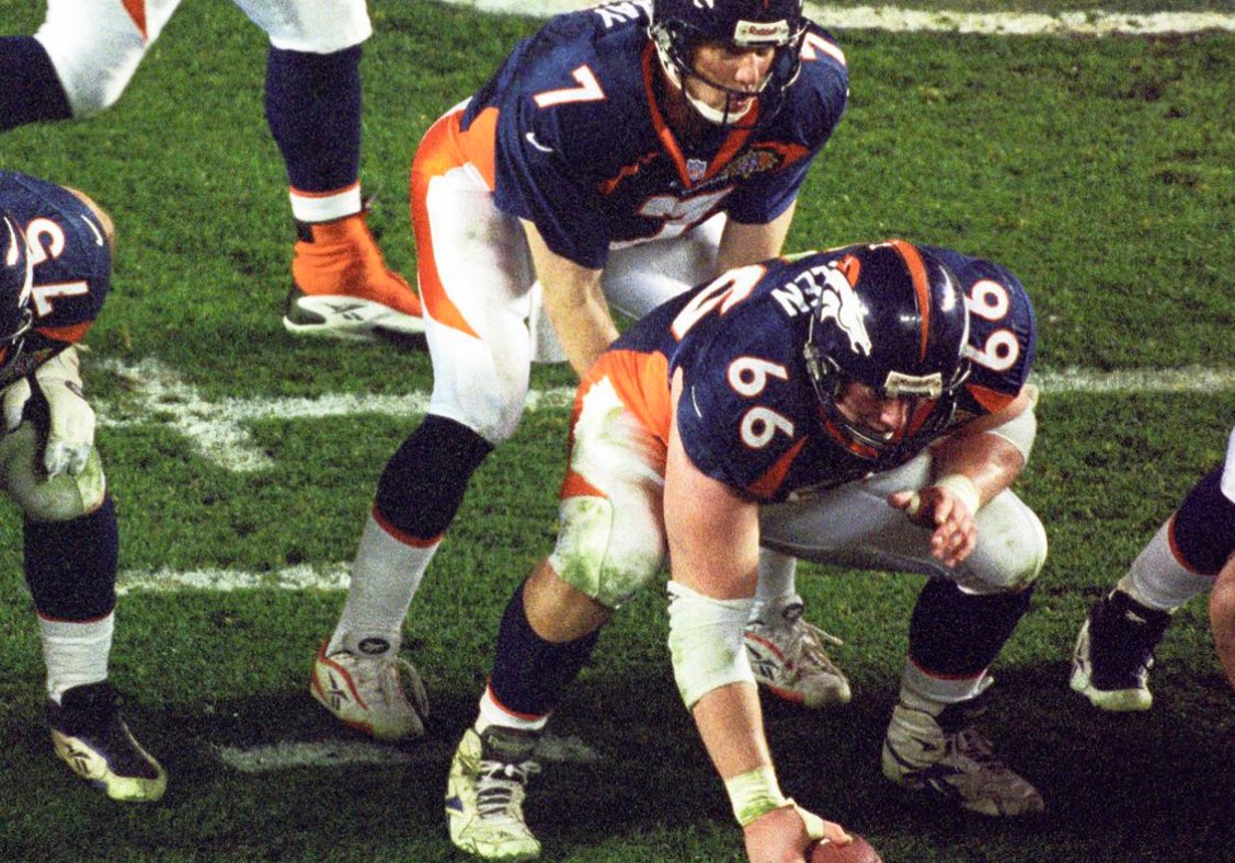 Top 100 #Broncos of all time countdown &amp; why they make the list

12. Tom Nalen

Linchpin of ZBS &amp; great Shanny rushing attacks. 1 of 2 centers in history to pave way for 10 1000 yard RBs &amp; 1 2000 yard RB. Made unknown RBs stars. Master class in SBXXXII. 1 of best centers ever.ROF