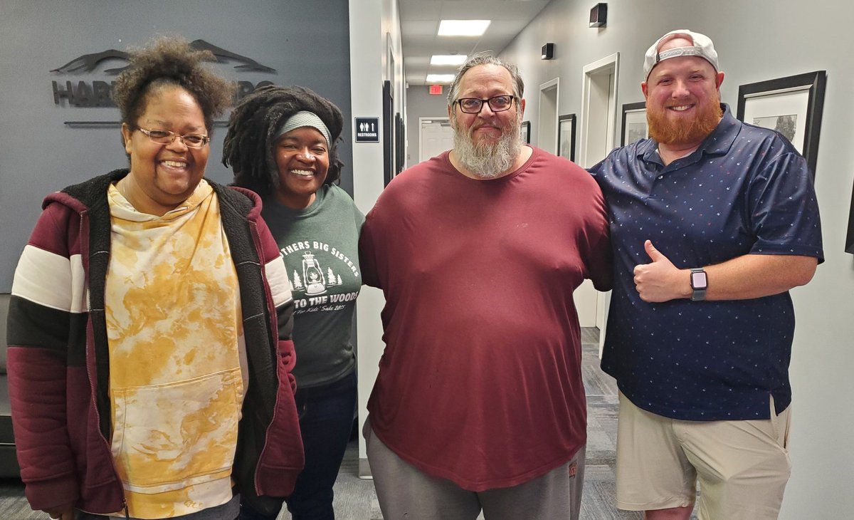 Shout out to Missy and Scott for waking up with The Q Morning Show! They stopped by the station to pick up a prize and say 👋🏽 to <a href="/Brandytalks/">Brandy</a> and <a href="/RobbieVogler/">Robbie Vogler</a>.