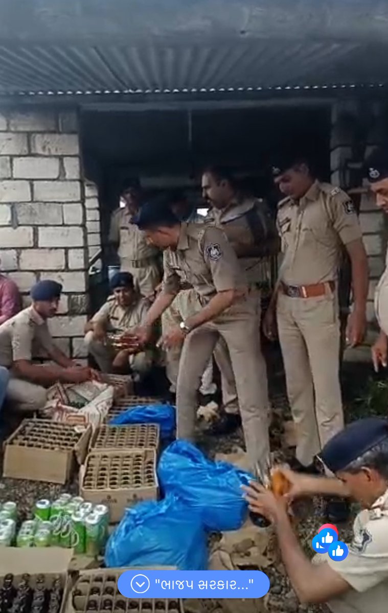 HasanSafin's tweet photo. This is huge! 

@Gopal_Italia raids BJP candidate Kirit Patel's liquor stash in Visavadar just before 1 day of polls! In 'dry' Gujarat, BJP's true face is revealed—stockpiling liquor to sway voters. https://t.co/MMYhzDBQ4x