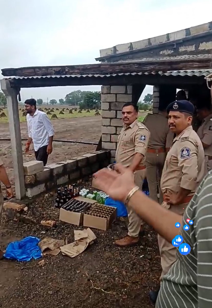 HasanSafin's tweet photo. This is huge! 

@Gopal_Italia raids BJP candidate Kirit Patel's liquor stash in Visavadar just before 1 day of polls! In 'dry' Gujarat, BJP's true face is revealed—stockpiling liquor to sway voters. https://t.co/MMYhzDBQ4x
