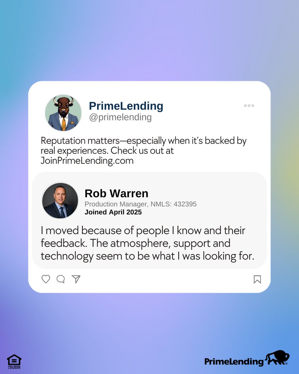 Culture, technology, support—we hit the employee satisfaction trifecta! See for yourself at joinprimelending.com