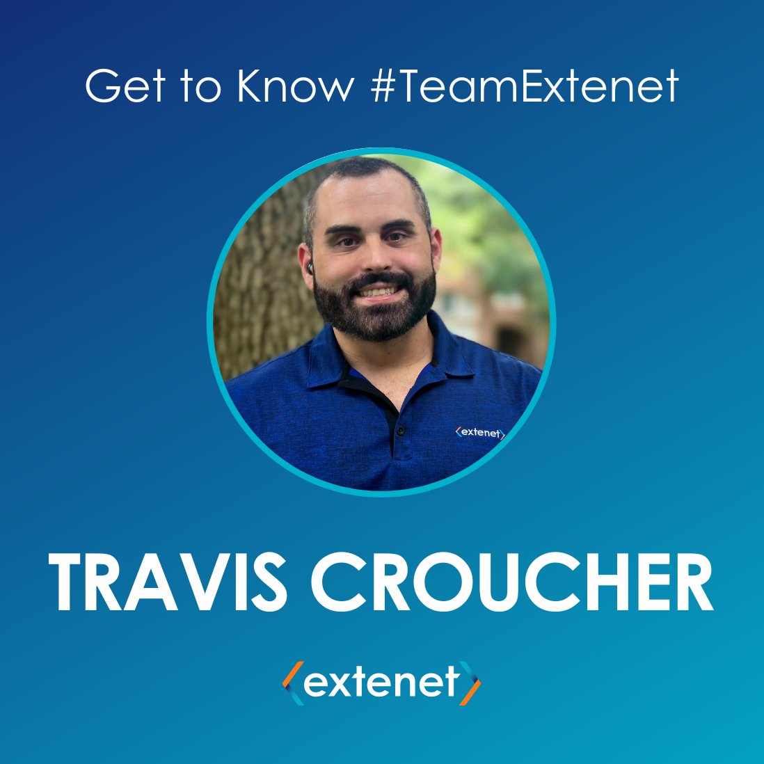 ExtenetSystems's tweet image. Meet Travis Croucher, Construction Manager at Extenet! Travis brings leadership, positivity, and a customer-first focus to every project, setting the standard for excellence. Thank you, Travis! 

#TeamExtenet #EmployeeSpotlight