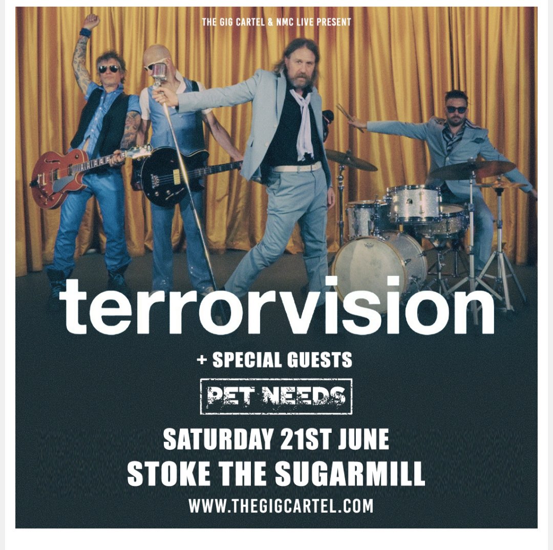 Looking forward to the weekend. If you are in Stoke or the surrounding areas then get yourself to the sugarmill for a night of TV shenanigans. Even if you don't like proper rock and roll you will be more interesting on Monday :)