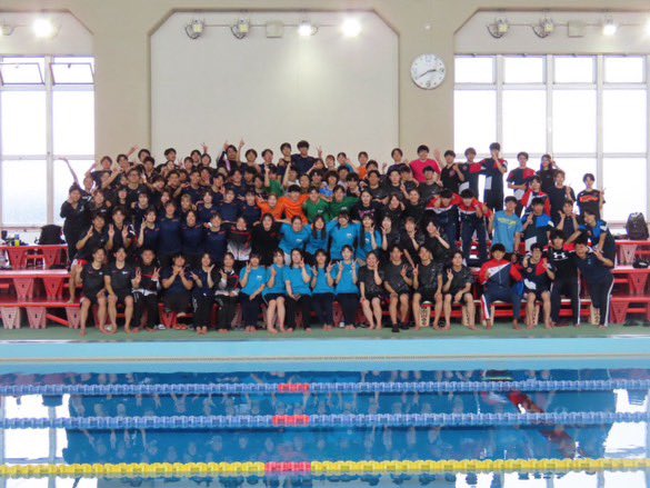 2025.06.14,15
第76回中国五大学学生競技大会 水泳の部@鳥取県営鳥取室内プール

今大会では、男女共に総合5位でした🏅

大会運営にご協力いただいた鳥取産業体育館の皆様、鳥取県水泳連盟の皆様、遠方から来てくださった他大学の皆さん、本当にありがとうございました！🙇🏾‍♂️🙇🏻‍♀️