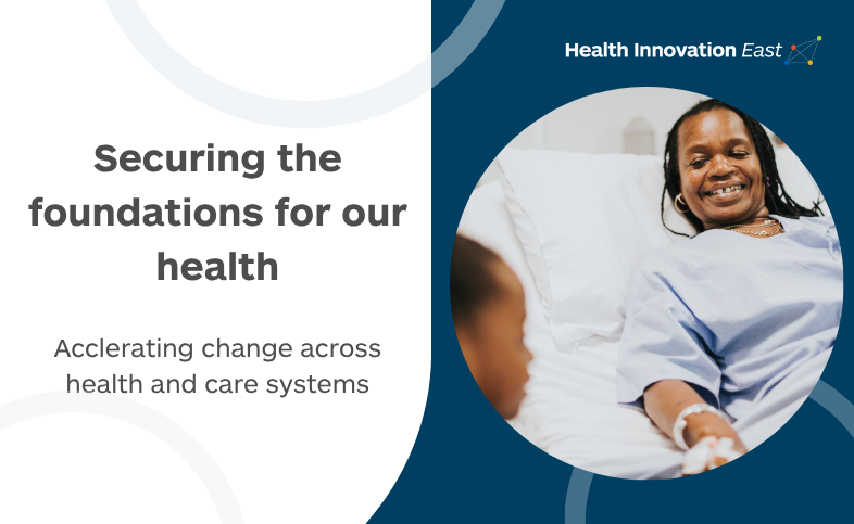 HealthInnovEast's tweet image. How are we securing the foundations for our health health?
Our 2024-25 Impact Review shares how we’ve accelerated change across health & care systems — with case studies on:
▶️reterm infant care
▶️Lower limb wound healing
▶️Tackling health inequalities
Read more:…