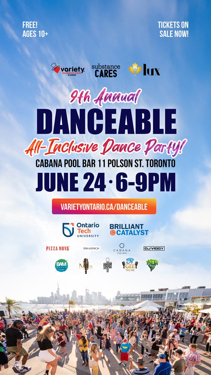 NeilForester's tweet image. 1 week away from our 9th annual Danceable event. This is going to be our biggest and best yet. If you know anyone who would like to attend, please feel free to forward this off to them so they can receive their free tickets, they are almost sold out!

zeffy.com/en-CA/ticketin…