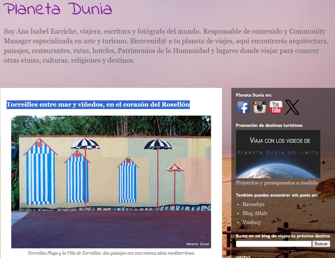 Un destino ideal para una escapada sorprendente... y justo al otro lado de los Pirineos Orientales, en el Sur de Francia: Torreilles, para los amantes del buen vivir...
Artículo completo en @planetadunia  planetadunia.com/2025/06/torrei…