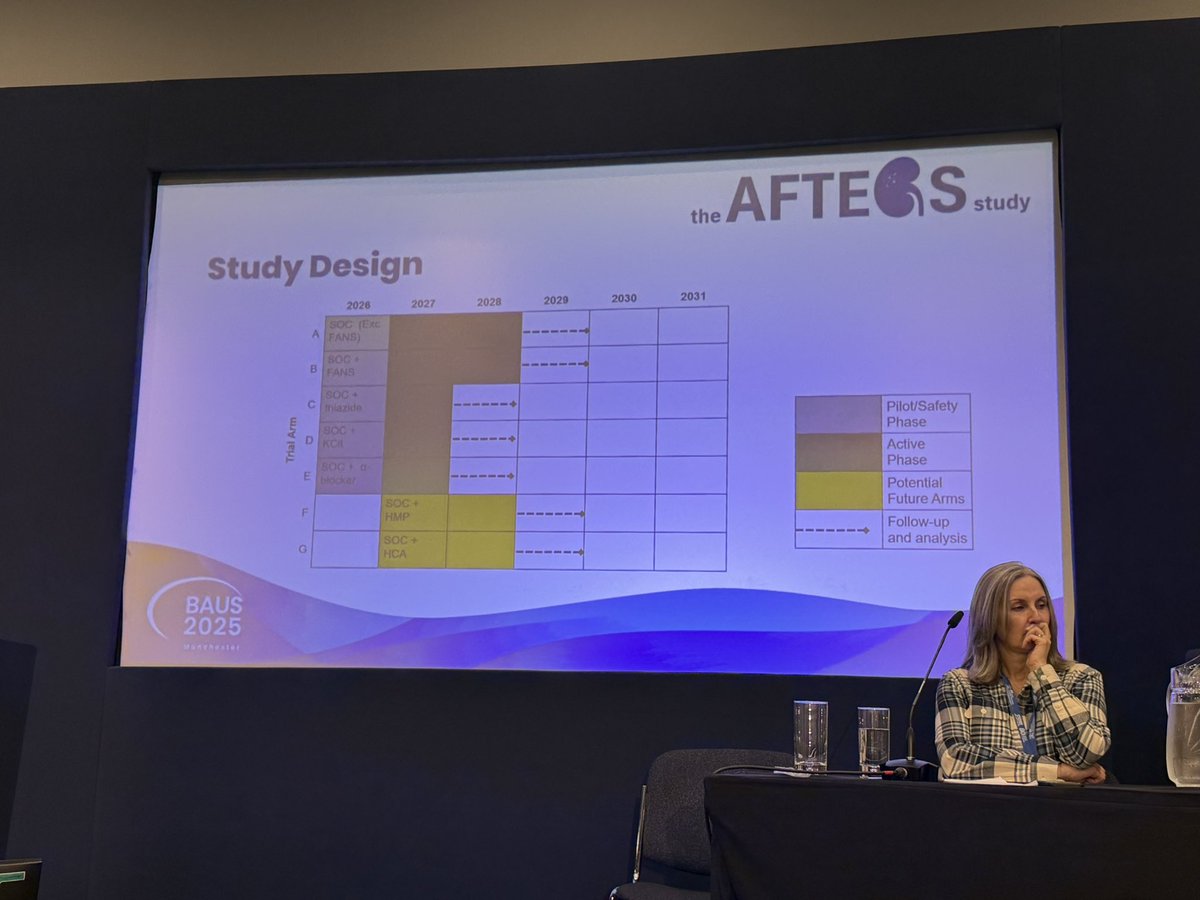 #BAUS25 Dragons Den: AFTERS study proposal by <a href="/david_thurtle/">David Thurtle</a>. Can adjunct technologies at ureteroscopy or adjuvant course of medical therapy improve stone free rate? MAMS proposal 💥 <a href="/BURSTurology/">BURST Urology</a>