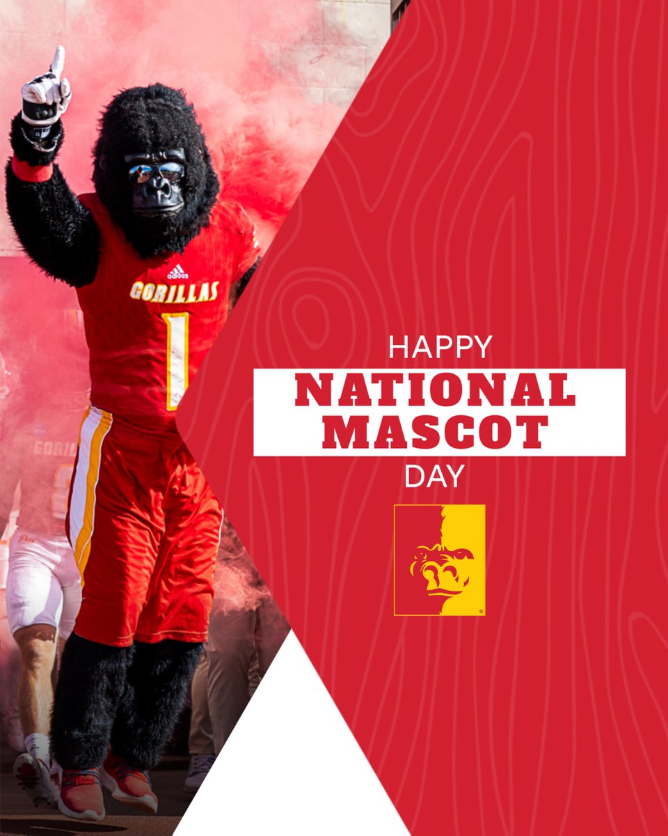 It's #NationalMascotDay

There's only one Gus. There's only one Gorilla Nation 🦍