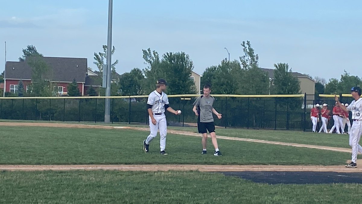 jsl1021's tweet photo. First pitch last night thrown out by Brandon! https://t.co/VsXymgE9cF