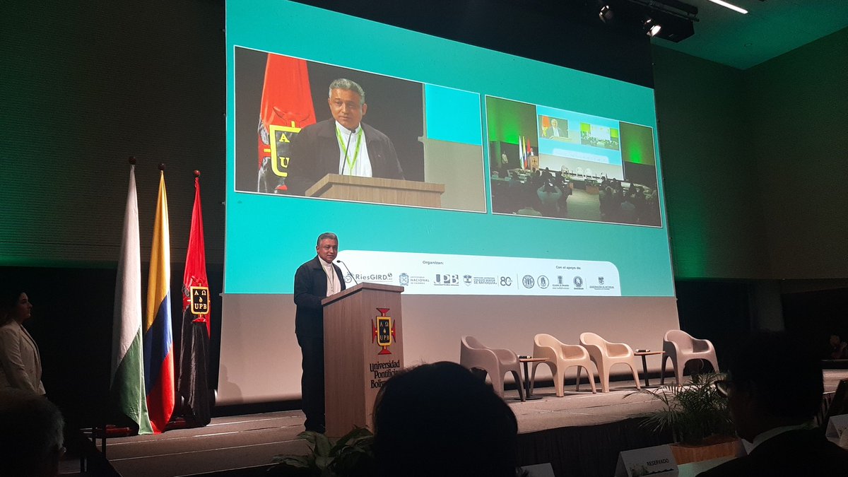 Empezamos, el 8vo Foro de la Red de Instituciones de Educación Superior comprometidas en la Gestión Integral de Riesgos de Desastres y Adaptación al Cambio Climático, en Medellín. <a href="/CIP_RRD_ESPOL/">CIP_RRD</a> <a href="/espol/">ESPOL</a> presente.