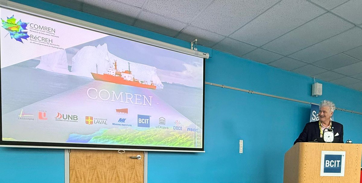 seabed2030's tweet image. 🇨🇦 @dhains_ottawa of the #Seabed2030 Strategic Advisory Group is in Vancouver for the 2025 SaGES conference hosted by @bcit Geomatics Department.
We're excited to meet with students and educators to highlight the role of the #Hydrospatial domain and ocean #mapping in geomatics.