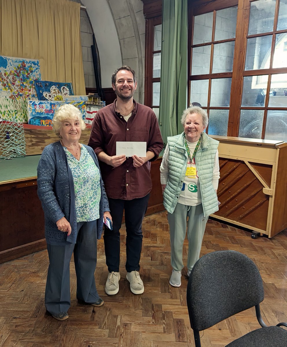 SightMattersIOM's tweet photo. 🌟 A real pleasure to attend the Kirk Michael Pop In coffee morning, where Peter spoke about Sight Matters. Huge thanks to Shirley Harper &amp; the amazing community for the warm welcome—and for raising an incredible £954.79! 💛 https://t.co/qqmewVzq4C
