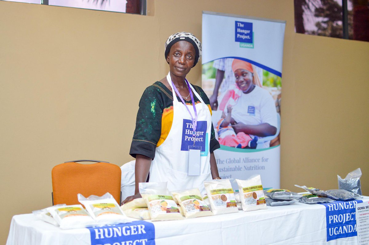 Pass by our stalls at the 3rd National Nutrition Symposium to check out nutritious products  made by our mother clubs from Butambala, Iganga and Wakiso districts.
Through the epicenter strategy and special projects <a href="/THP_Uganda/">The Hunger Project-Uganda</a> has empowered women to add value to their products.