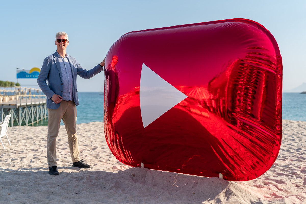 A great start to the week in Cannes on the #GoogleBeach.

So good to connect with so many <a href="/Google/">Google</a> partners.

It's a special one as we celebrate 20 years of <a href="/YouTube/">YouTube</a> being at the epicentre of culture, creation &amp; business.

See you here! #CannesLions2025 #YouTubeCannes