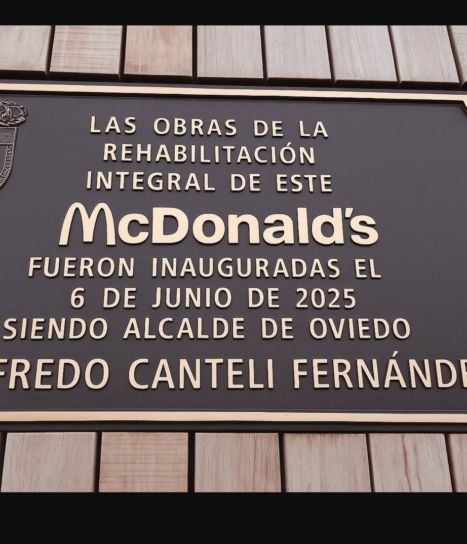Unos días inaugura un bazar chino, otros un Big Mac... No me digáis que el señor Mayor no apuesta fuerte por sectores económicos de gran valor añadido...
#Oviedo
Cc <a href="/txoviet/">.</a>