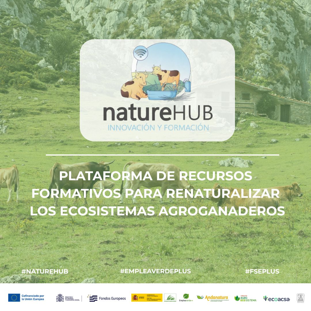 🌱🐄¡Llega #NATUREHUB! Plataforma para la renaturalización agroganadera: 45 cursos online gratis de agricultura y ganadería regenerativas y #SbN📍Si vives en Andalucía, CLM, CyL, Extremadura o C. Valenciana, ¡es para ti! Pronto, másℹ️ ¡Prepárate! bit.ly/44ltxvq #FSEPlus