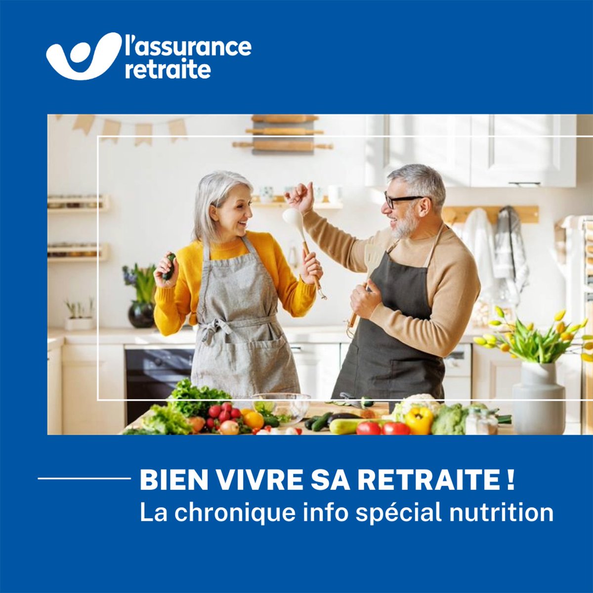 🎙️ Chroniques info spécial « nutrition »
#LAssuranceRetraite dévoile 10 chroniques info autour de la nutrition, avec des conseils santé et bien-être, pour pouvoir vivre une retraite en pleine forme !
Pour les découvrir 👉 lassuranceretraite.fr/portail-info/h…
#Retraite #BienVieillir