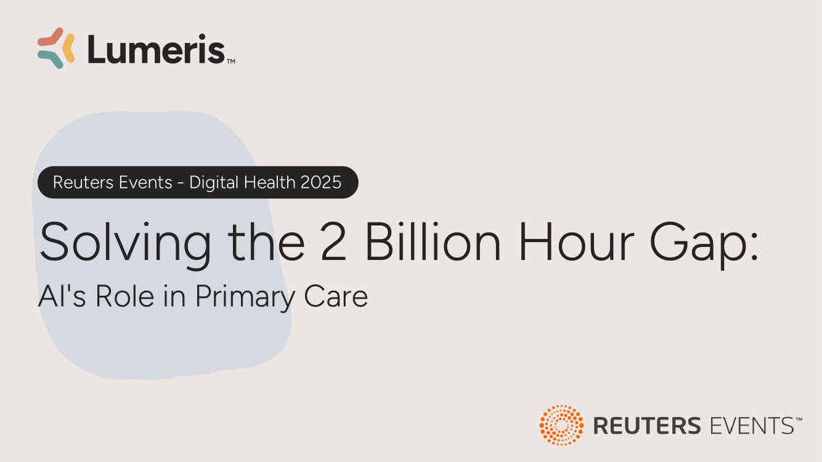 At the recent Reuters Digital Health event, David Carmouche, M.D. joined a fireside chat on the future of primary care. 

Read the full insights report: bit.ly/45sBgsD

#PrimaryCare #DigitalHealth #AIinHealthcare #HealthcareInnovation #PCaaS